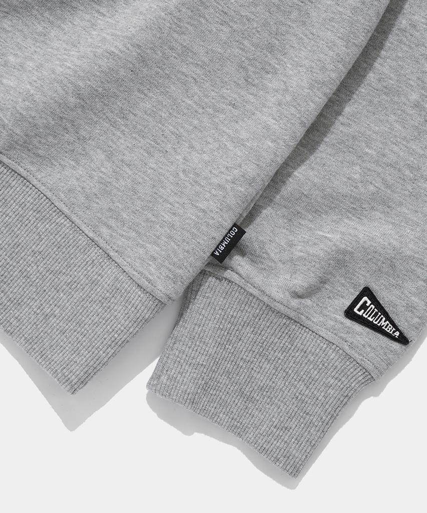 COLUMBIA UNIVERSITY Cu Arch Terry Crew Neck_Melange Gray