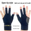 Left Hand 3-Finger Open Tip Billiard Glove