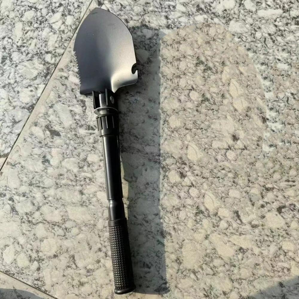 Multi-functional Folding Shovel High Carbon Steel with Storage Bag Portable Shovel Thickened Outdoor Shovel Hiking Adventures
