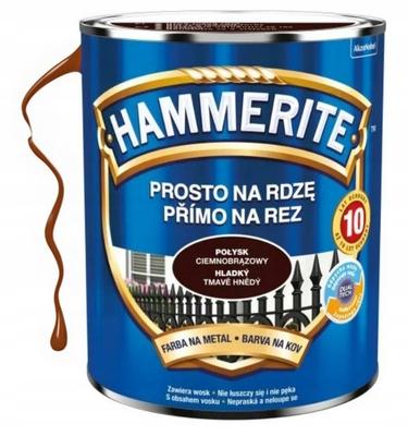 Straight Rust Paint for Metal, Brown, 0.7l