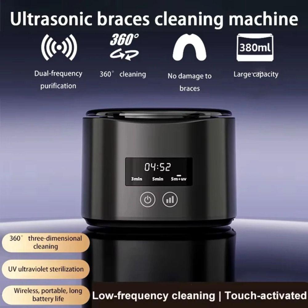 USB Electric Denture Cleaner Multi-Function Dental Cleaner Braces Cleaner  Aligner Cleaning