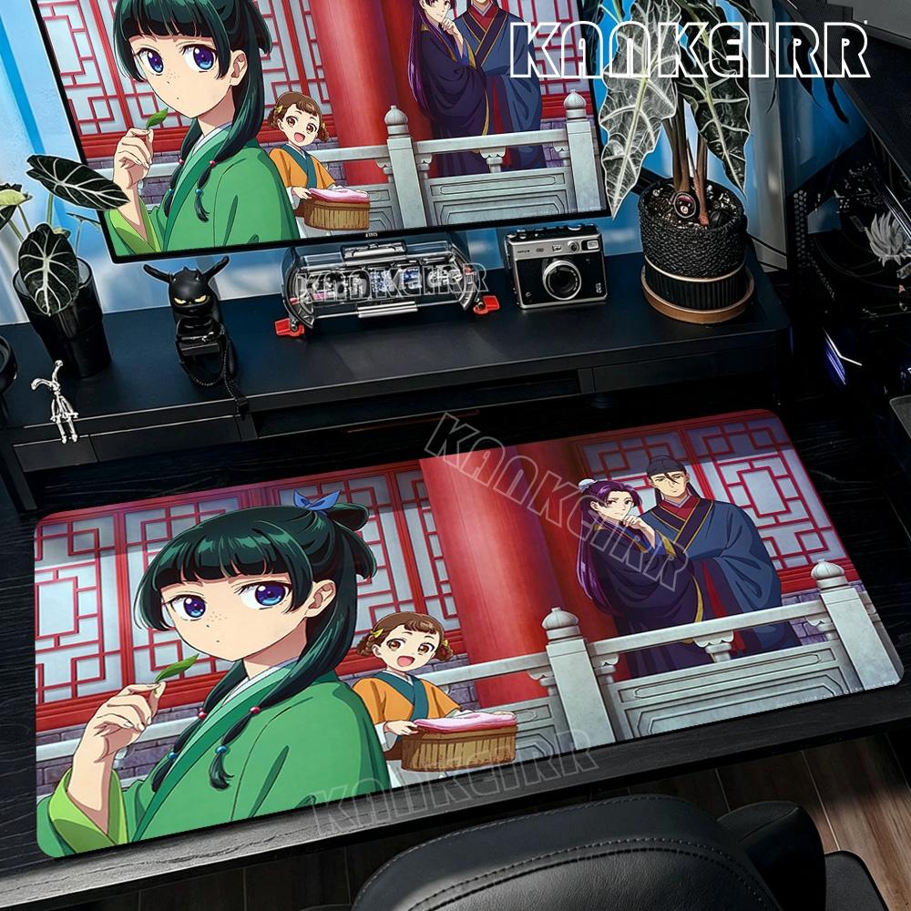 Süßes Schönes Anime die Apotheker-Tagebücher Mauspads Groß Rutschfestes Gummi-Mauspad Verriegelte Kanten Matte Langlebige Laptop-Gaming-Schreibtischmatten