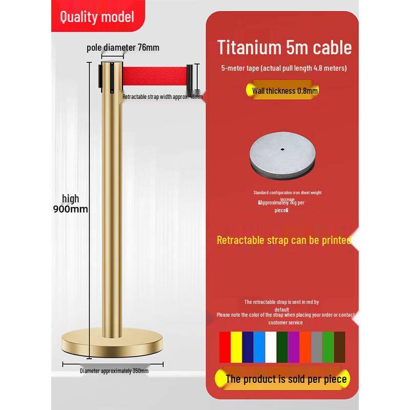 Retractable Outdoor Barrier Stanchion