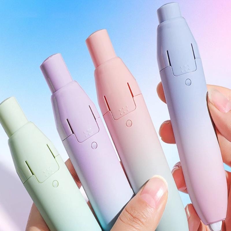 4 Refills Retractable Correction Tape Set Featuring Hues and User Plastic Construction
