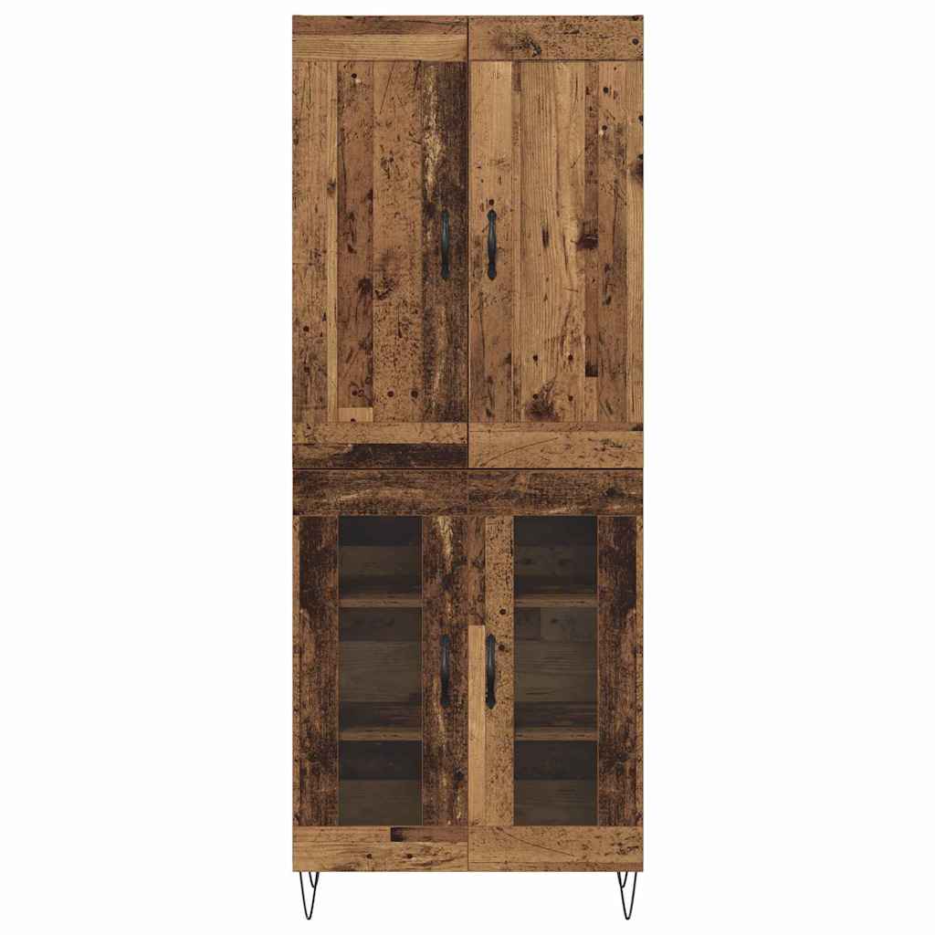 Highboard Reclaimed Wood Look 69.5 x 34 x 180 cm Particleboard