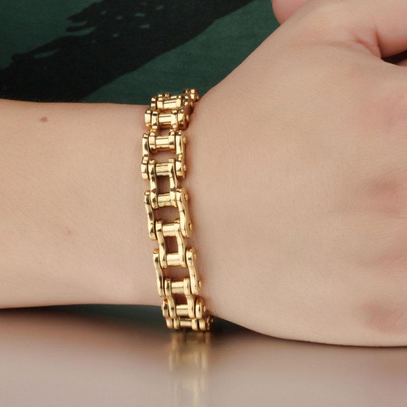 SCIONE Bracelet Men's Bracelet Rock Personalized Motorcycle Chain Bicycle Bracelet