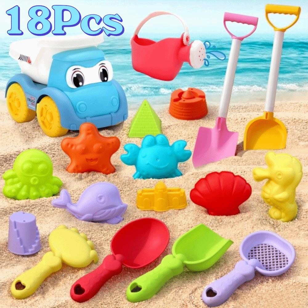 Sand Shovel Beach Sand Toy Set Bright Colorful Outdoor Sandbox Play Kit  Baby Toddlers