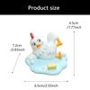 Funny Resin Slipping Chicken Figure Phone Stand Desk Decors Humorous Ornament Gift for Friend Family Birthday Holiday