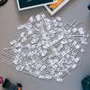 100Pcs 5mm LED Light Lamp Through Hole 15000MCD Emitting Diodes Ultra-Bright Electronic Components Lighting Kit