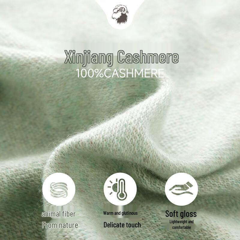 Zhaojun Women's 100% Cashmere Round Neck Sweater