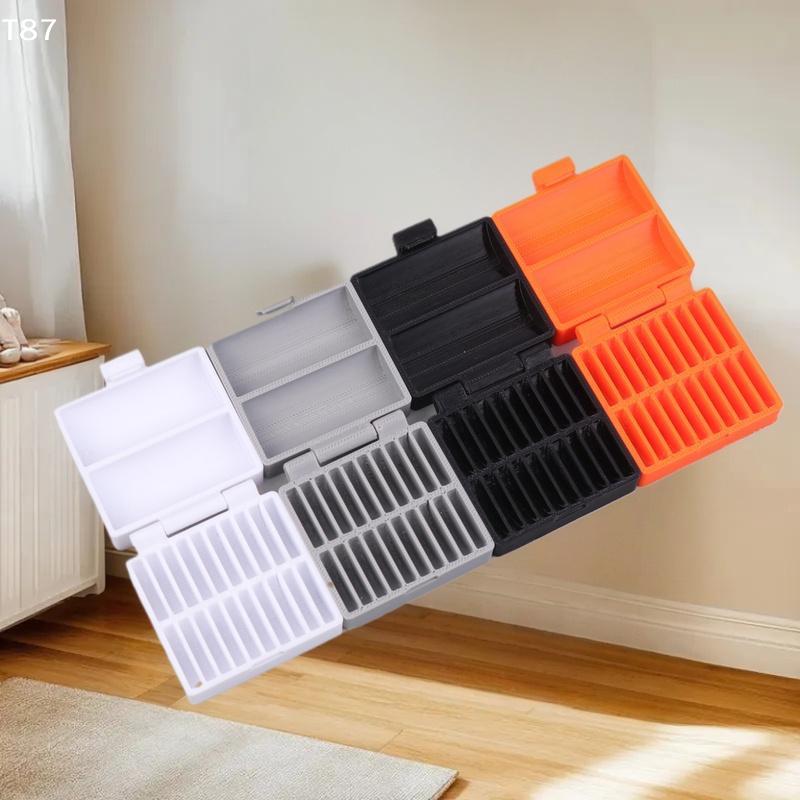 Coin Cell Battery Storage Case Small Battery Organizer Portable Batteries Protective Holder 20-Hole CR2032 Battery Box