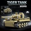 Army Style High-Quality 1000Pcs High-Quality Germany High-Quality Tiger Large Size Armored Combat Vehicle Construction Set High-Quality Building