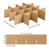 5Set Box Cardboard Divider Kit: 13x3in Shipping Cardboard, 4x4 Packing Glass Divider Packing Box Tray Corrugated Paper
