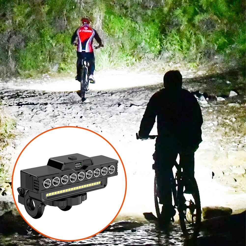 Waterproof Bright Bike Headlight High Brightness Bicycle Flashlight Rechargeable USB Charging Safety Front Lamp For Night Riding