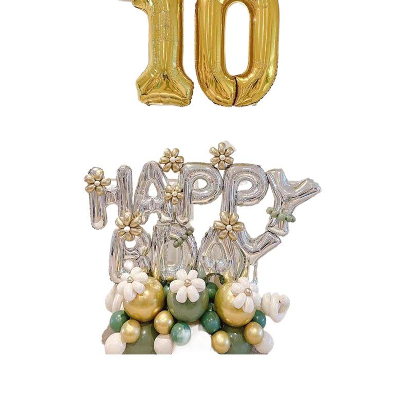 Narozeninová balónová stěna pro princeznu v korejském stylu pro chlapeckou a dívčí párty