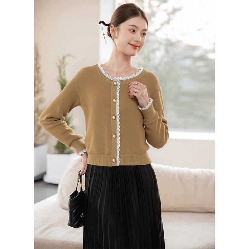MOKANA Women's Long-Sleeve Casual Midi Dress