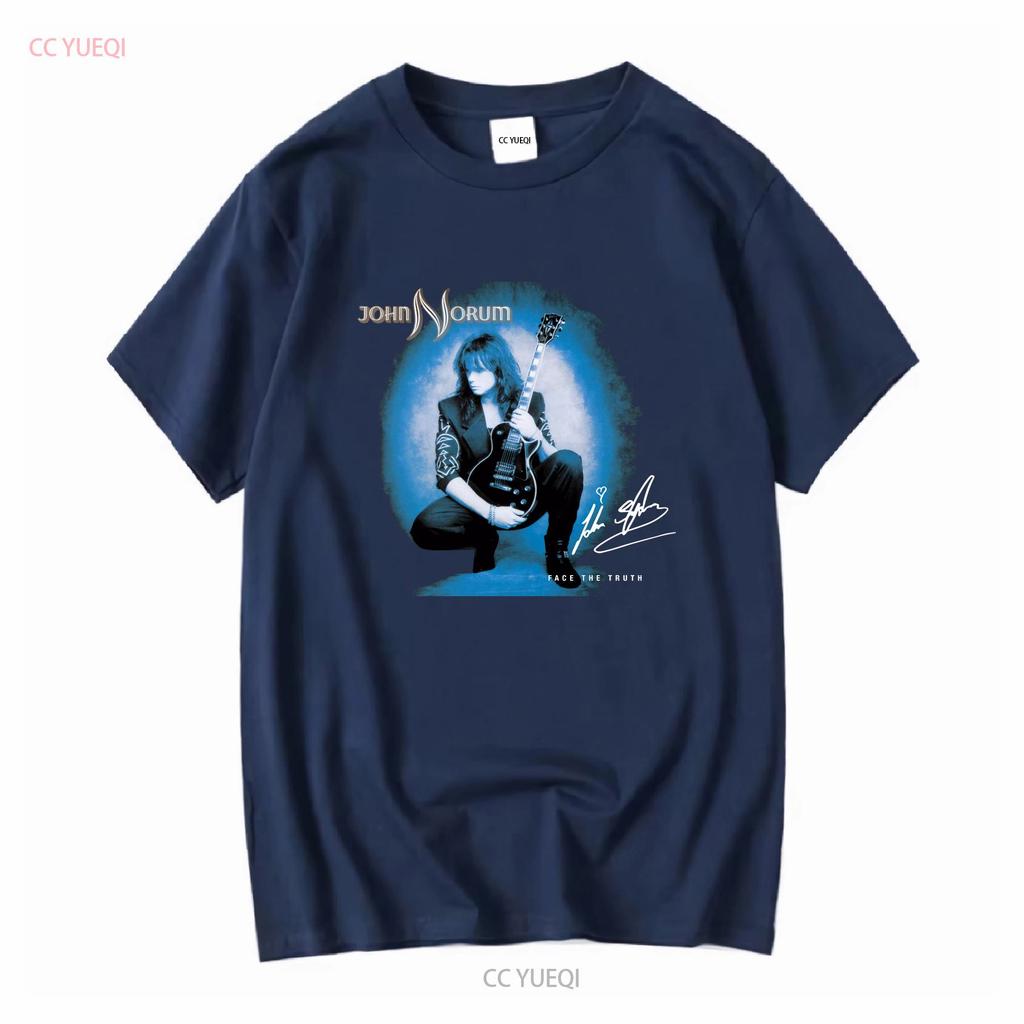 John Norum Face The Truth Signature T Shirt Black Gifl For Fan ZZ630 vintage Washed Comfortable Unisex Top For Everyday Wear