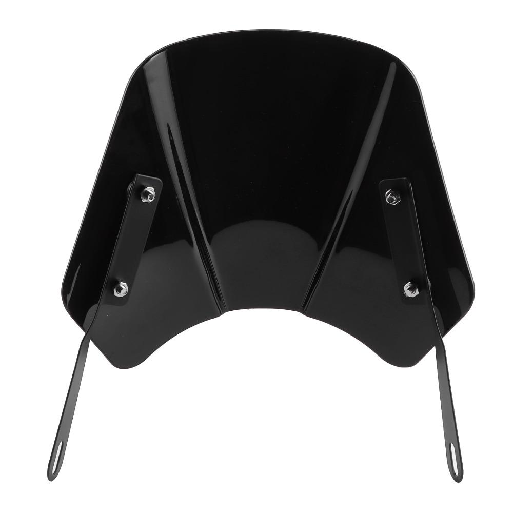 With Mounting Bracket Motorcycle Wind Deflector Black Universal Wind Deflector  Headlight Cover
