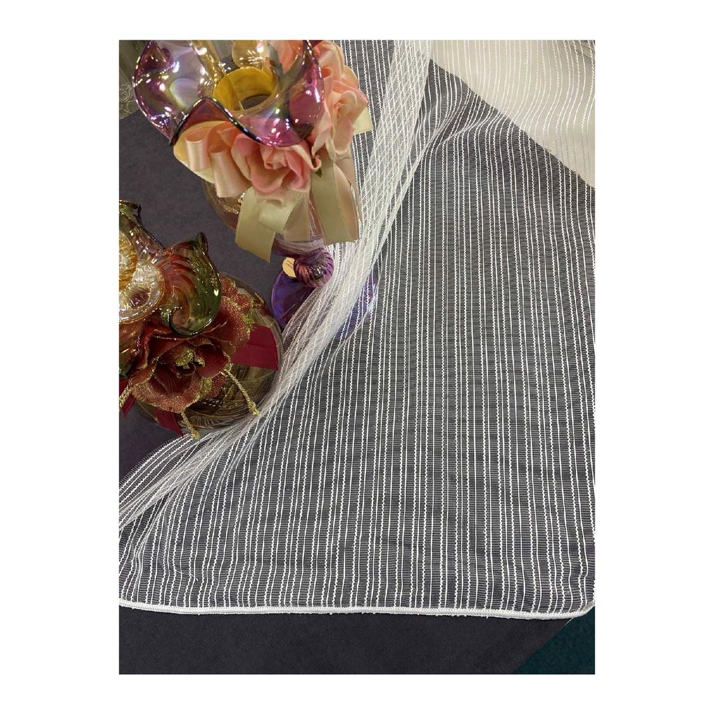 Crown New Pattern Paste Striped Tulle Cortain 1/2 Sparse Plele