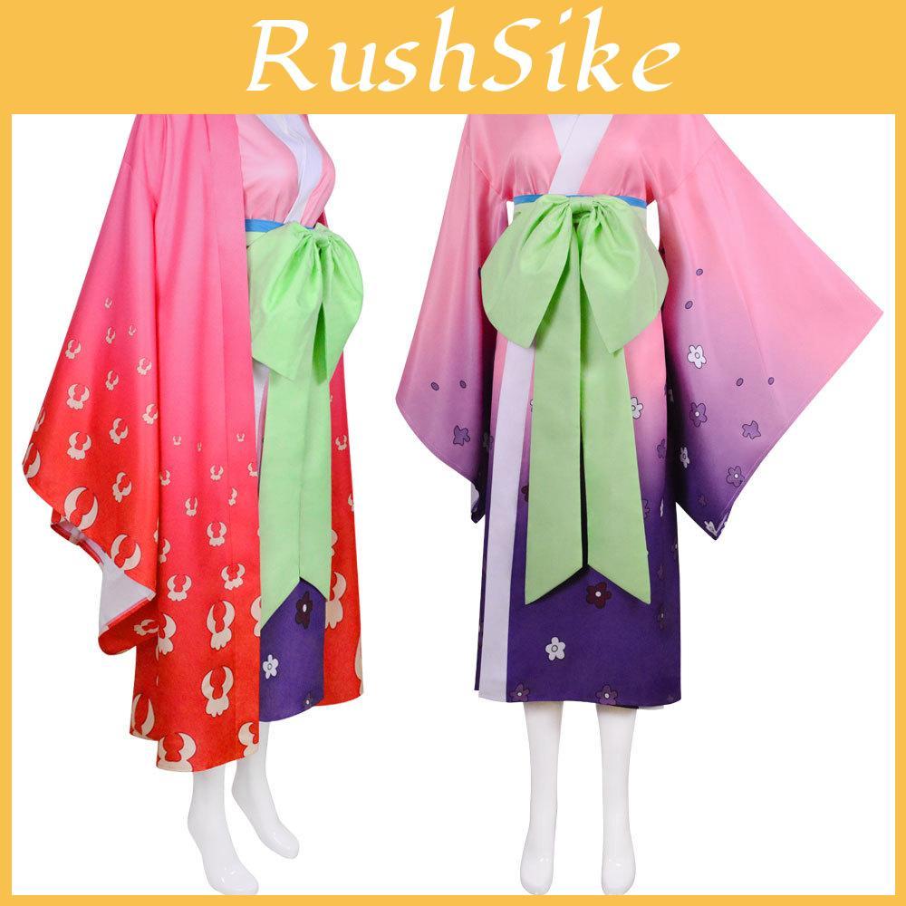 Stunning One Piece Wano Country Kozuki Hiyori Kimono For Women Cosplay