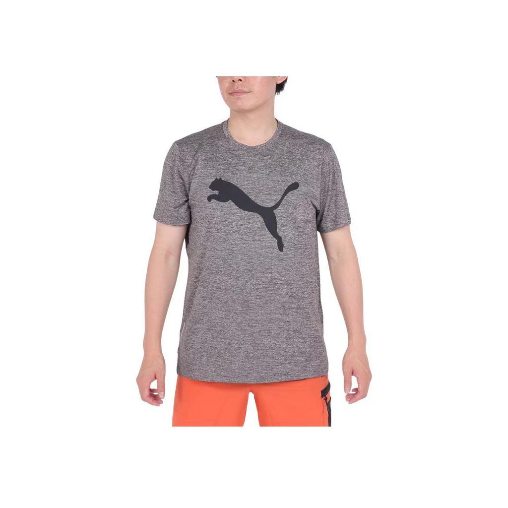 Puma Printed Pattern Crew Neck Short Sleeve T-Shirt Men Tops Gray 523004-53