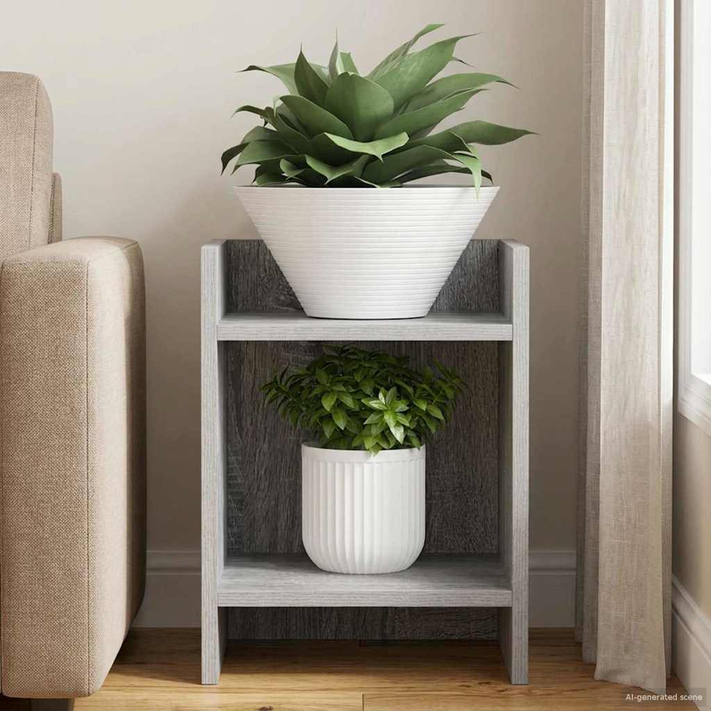 Plant Stand Gray Sonoma 30 x 30 x 40 cm Particleboard