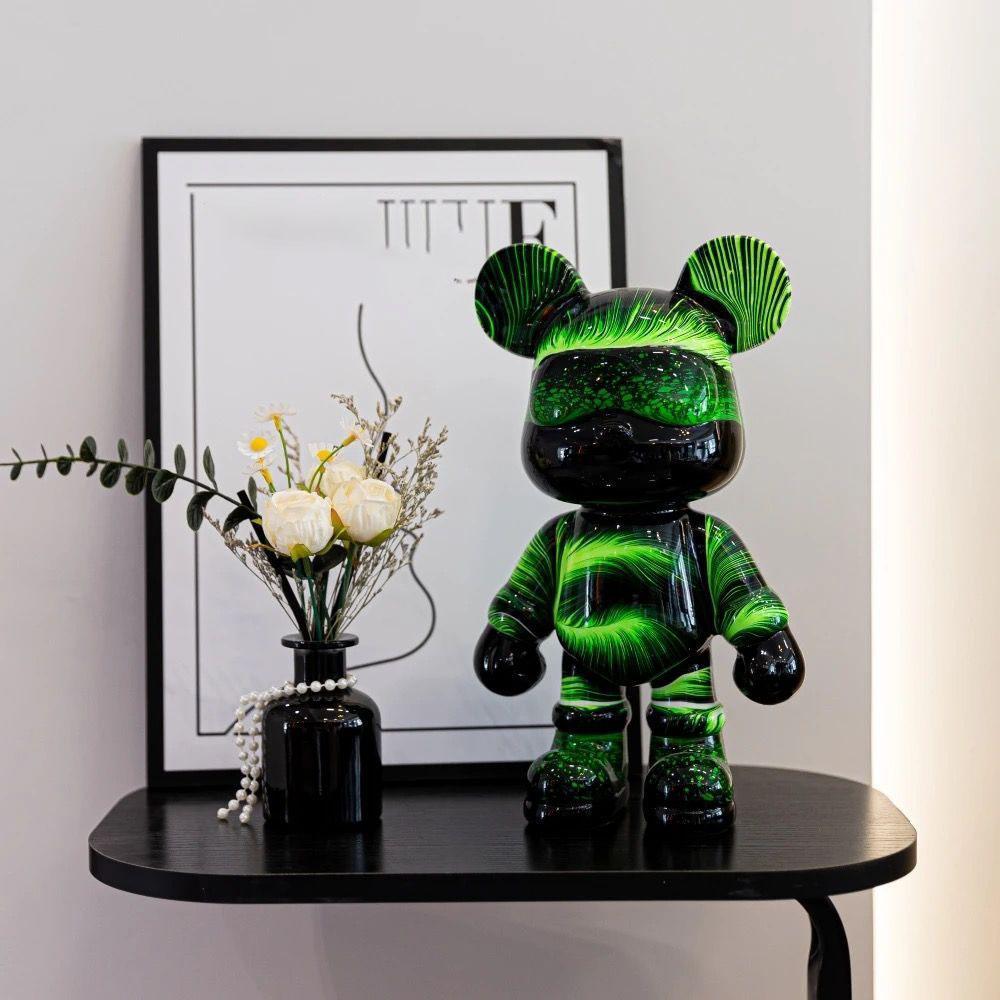 Gewalttätiges Bären-Sparschwein, Wassertransferdruck, Wohnzimmer, Leichter Luxus, Schlicht, Trendig, Dekorative Artikel, TV-Schrank, Weinschrank, Eingangsbereich