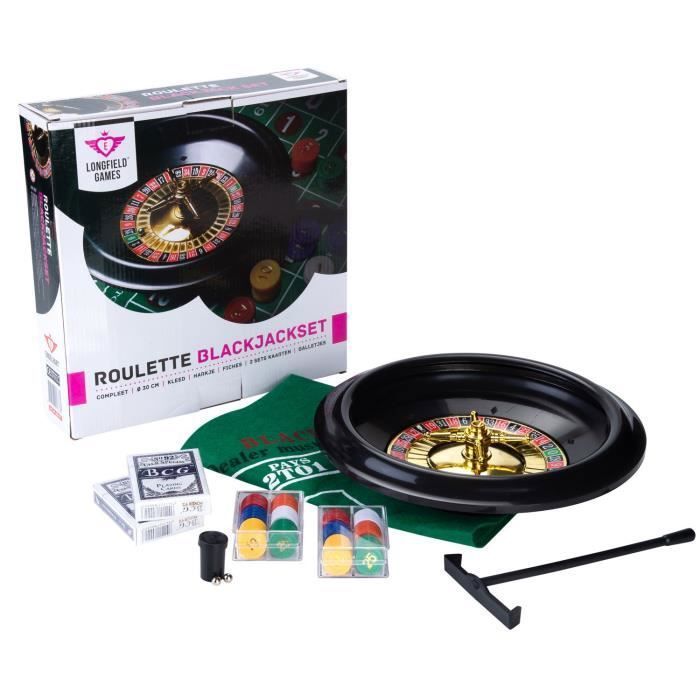 Set De Jeu De Casino - Engelhart - Roulette 12'' Et Black Jack - Mixte - A Partir De 14 Ans