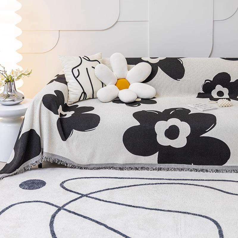 Chenille Sofa Cover Cloth Ins Style Full Cover Sofa Cover Four Seasons Universal Anti-Scratching Sofa Cover All Inclusive Cover Blanket