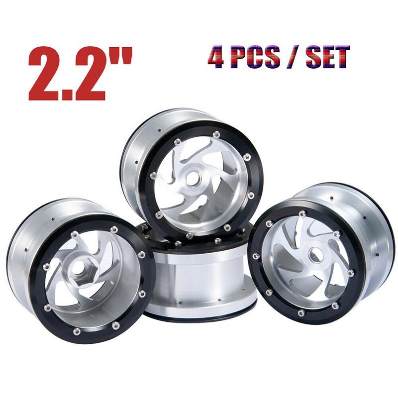 22 Alloy 4x Beadlock Wheel Rims For 110 Rc Axial Wraith Trx4 Redcat Crawler