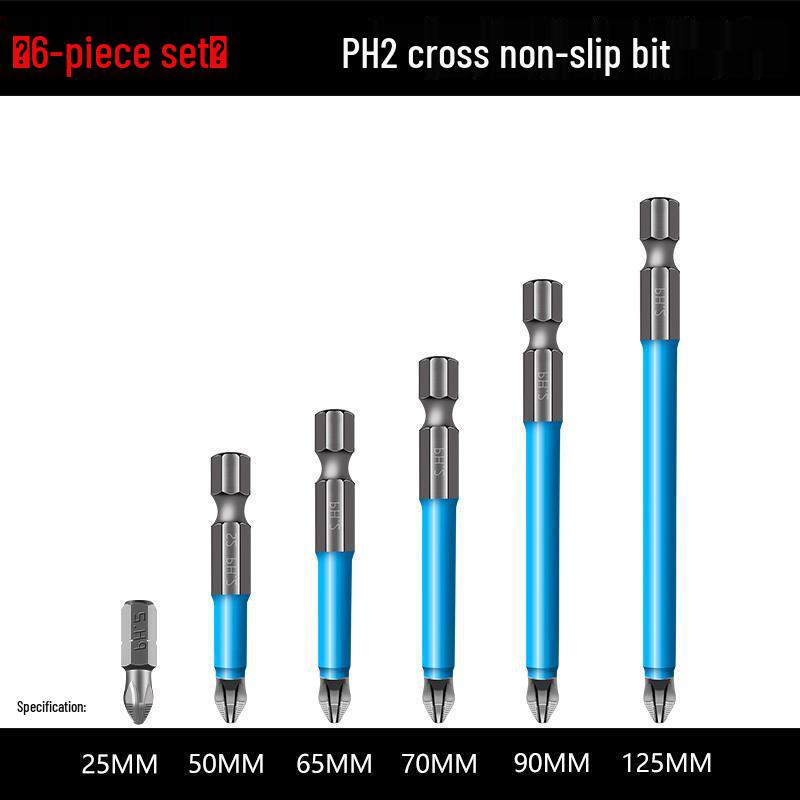 Premium Magnetisches Anti-Rutsch Elektro-Schraubendreher-Set mit Superharten Bits & Leistungsstarkem Magnetring