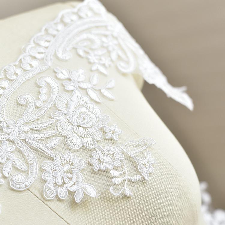 Wedding Veil Handmade Diy Lace Material, Lace Embroidery Car Bone Lace Fabric Clothing Tablecloth Decorative Fabric