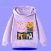 Peppa Pig Children's Hooded Sweatshirt 2026 New Style Cartoon Print Boys' Sport Shirt Girls' Casual Shirt
