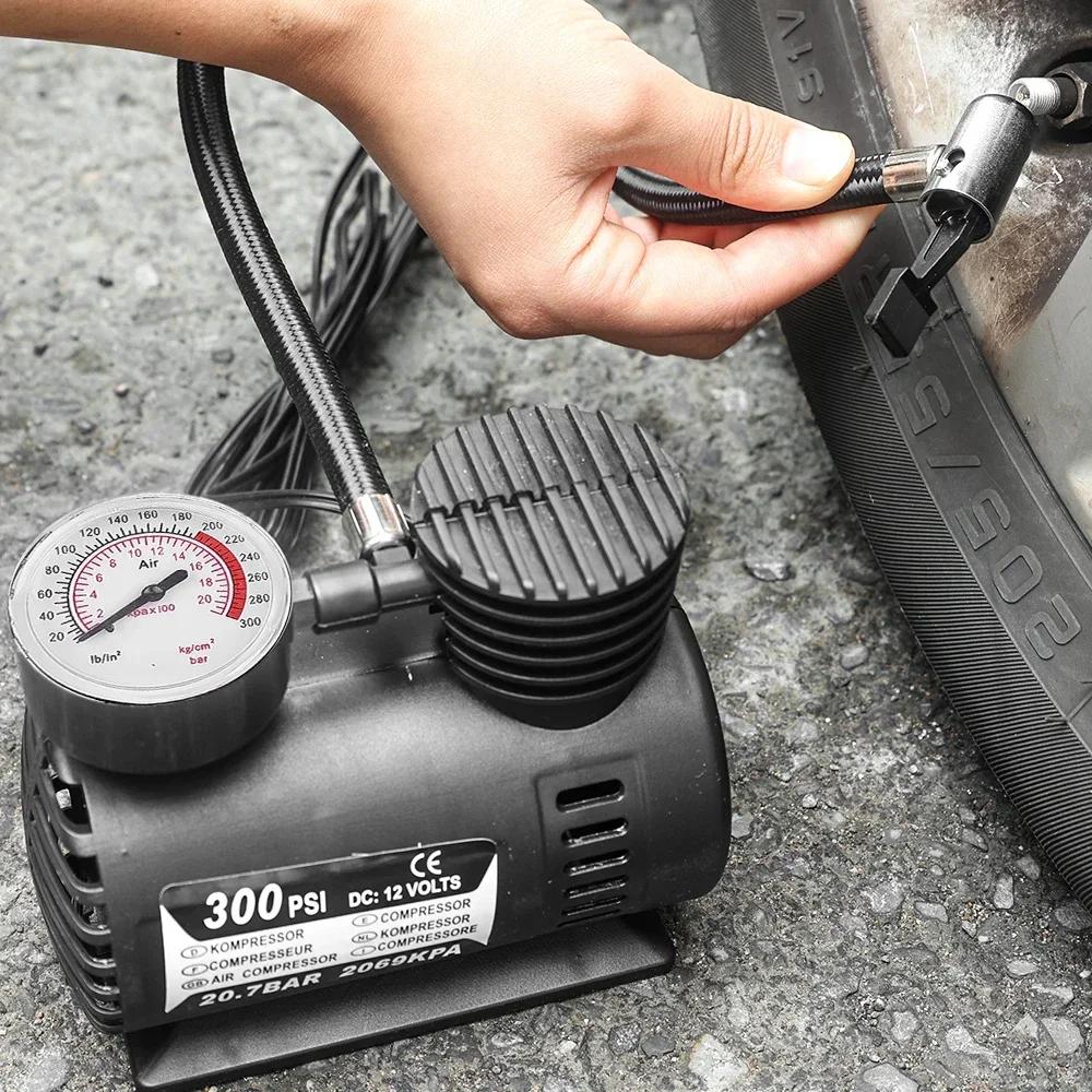 Car Inflator Pump Electric 12V Car Mini Tire Inflator Pump Mini Portable Inflator Pump Special Accessories
