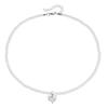 Double-ring dual-purpose earrings, light luxury zircon love pendant accessories earrings