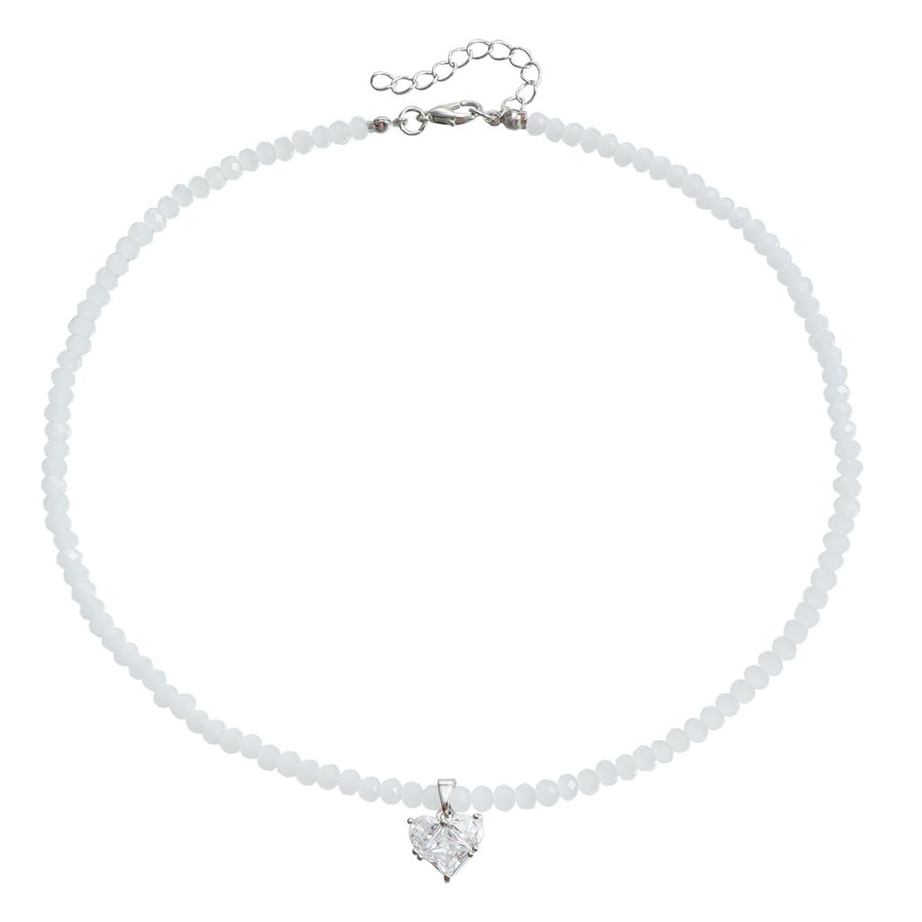 Double-ring dual-purpose earrings, light luxury zircon love pendant accessories earrings