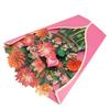 Dahlia Bouquet Pop Up Card Lifelike Exquisite Anti Fading 3D Paper Flower Bouquet Card Home Decoration