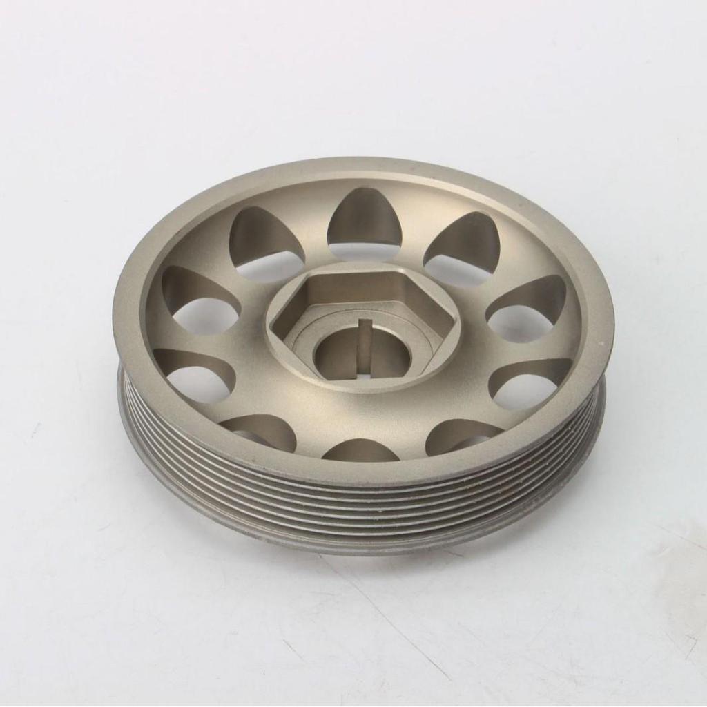 Lightweight High-Strength Aluminum Crankshaft Pulley for Honda Civic/Accord