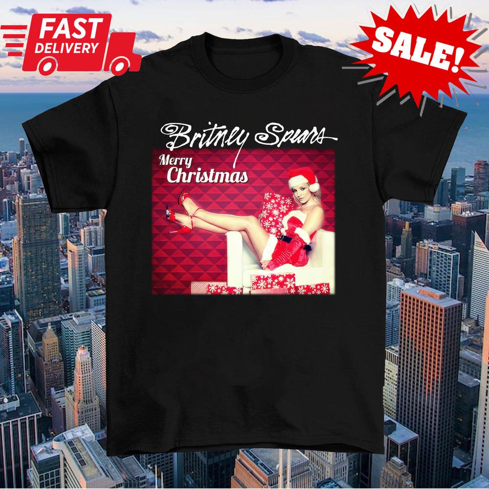 Christmas Poster Britney Spears Shirt Unisex Concert S-5XL LO446 Unisex T-Shirt