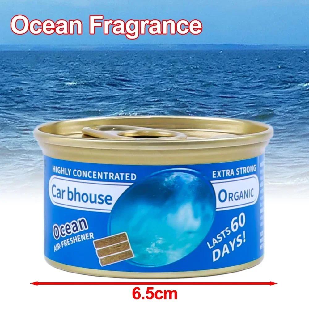 Car Aromatherapy Ornament Wooden Blocks Canned Aluminum Can Wood Aroma Car Organic Air Freshener Car Home Deodorant Supplies