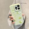 Green Apple Iphone16 Mobile Phone Case 17promax Is Suitable for 14 Niche 13 Silicone Anti-drop 11 Soft Cover, Small and Fresh.