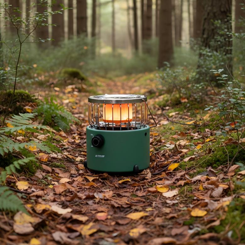 STARCAMP 2000W Outdoor Portable Camping Propane Mini Gas Heater and Stove 2 in 1 Steel Split Manual Simple