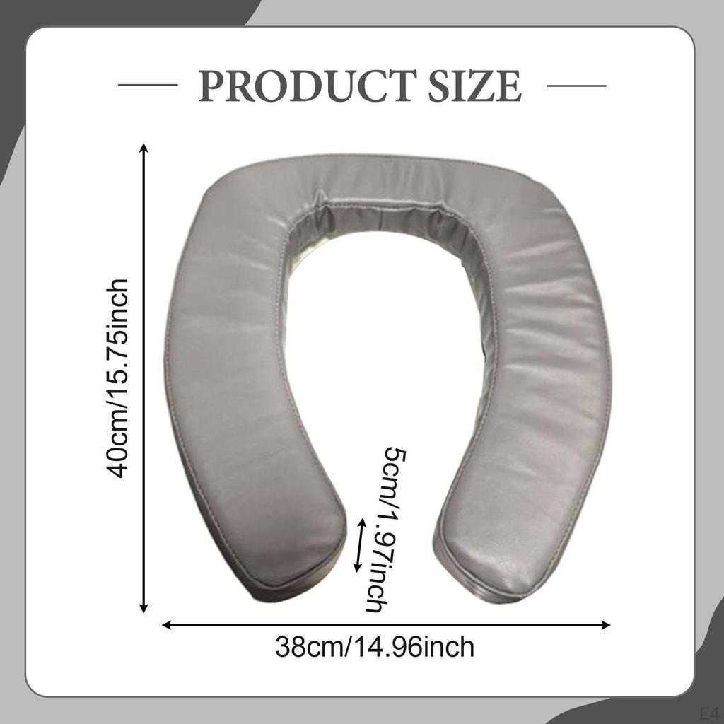 Thicker Toilet Seat Cover Pad Raised Lid Cushion Comfortable Universal Padded for Dorm