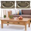 2Pcs Furniture Drawer Decorative Handle Zinc Alloy Dressers Knob Vintage Cabinet Pull Rings Hardware Easy To Install
