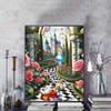 Disney 5D DIY Diamond Painting Iconic Scene Illustrations From Alice In Wonderland Cartoon Full Diamond Mosaic Art Wall Decoration Set
