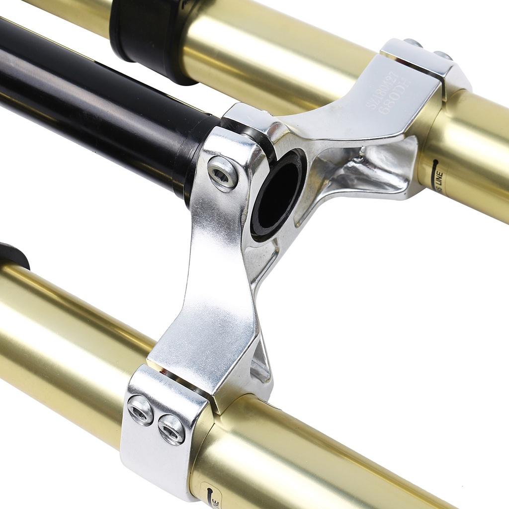 26 1-1/8 DH Downhill Front Fork Black/White MTB Bike Mountain Bicycle Cycling Fork