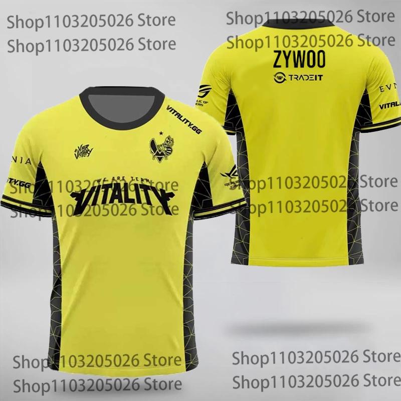 Major Champion  Jersey Team Vitality Professional Player Tshirt New CS2 Esports CSGO Training Uniform Oversized VIT Fans Top