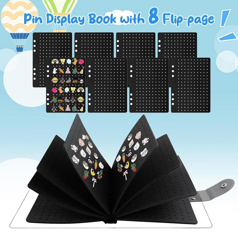 Pin Book Pin Storage Felt Binder Holder Display Earring Jewelry Organizer Brooch Pin Display Bag 6 Pages Pin Organizer Supplies