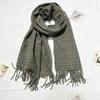 Plaid Scarf Women's Autumn and Winter Fashion New Versatile Long Tassel Shawl Korean Style Student Retro Warm Scarf