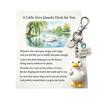 Keychain Pendant Middle Hilarious Finger Keychain with Duck Zero Verse Daily Reminder